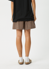 AFENDS Mens Hometown - Boxer Short - Coffee - Afends mens hometown   boxer short   coffee