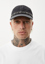 AFENDS Mens Bound - Six Panel Cap - Black - Afends mens bound   six panel cap   black 