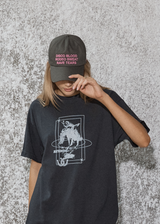 AFENDS Womens Disco Rodeo - Trucker Cap - Gunmetal - Afends womens disco rodeo   trucker cap   gunmetal 