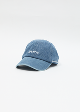 AFENDS Womens Studio - Denim Panelled Cap - Worn Blue - Afends womens studio   denim panelled cap   worn blue 