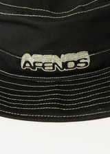AFENDS Mens Repeater - Bucket Hat - Black - Afends mens repeater   bucket hat   black 