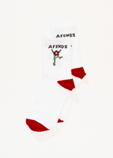 AFENDS Womens Garden Fresh - Socks Two Pack - White - Afends womens garden fresh   socks two pack   white 