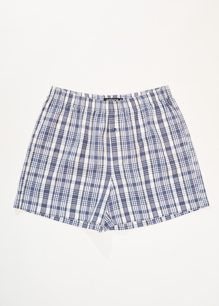 AFENDS Womens Checked Out - Boxer Short - Marlin