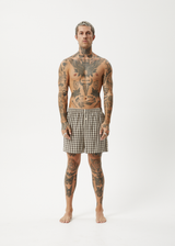 AFENDS Womens Gambet - Boxer Short - Sand - Afends womens gambet   boxer short   sand
