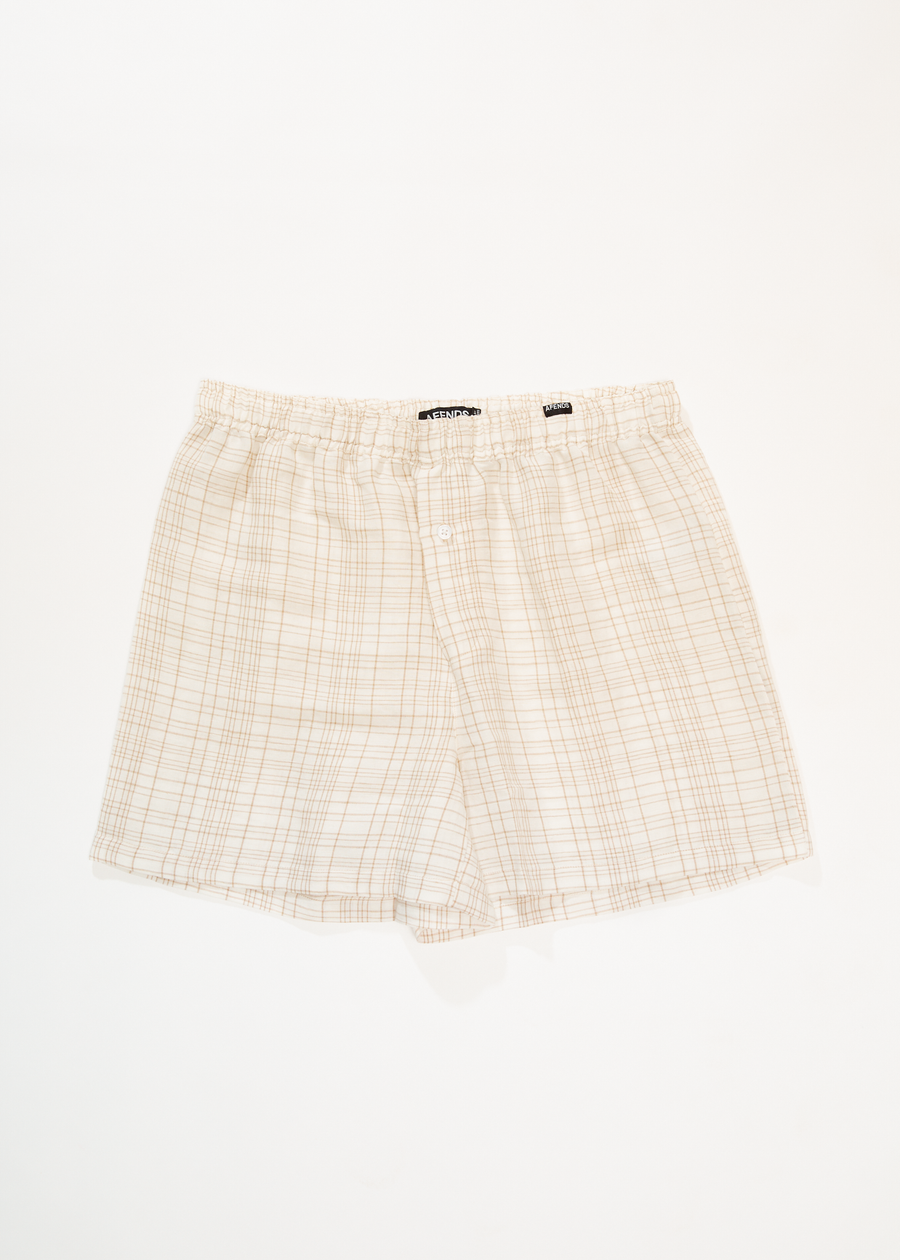 AFENDS Womens Criss Cross - Boxer Short - Taupe