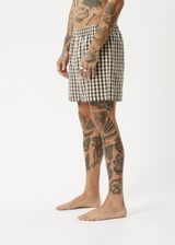 AFENDS Womens Gambet - Boxer Short - Sand - Afends womens gambet   boxer short   sand