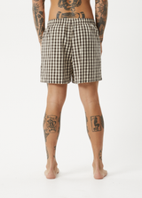 AFENDS Womens Gambet - Boxer Short - Sand - Afends womens gambet   boxer short   sand