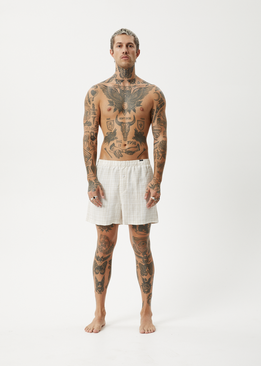 AFENDS Womens Criss Cross - Boxer Short - Taupe