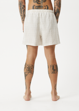 AFENDS Womens Criss Cross - Boxer Short - Taupe - Afends womens criss cross   boxer short   taupe