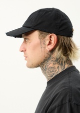 AFENDS Mens Genesis - Six Panel Cap - Stone Black - Afends mens genesis   six panel cap   stone black