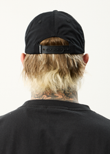 AFENDS Mens Genesis - Six Panel Cap - Stone Black - Afends mens genesis   six panel cap   stone black