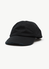 AFENDS Mens Genesis - Six Panel Cap - Stone Black - Afends mens genesis   six panel cap   stone black