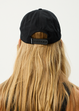 AFENDS Mens Genesis - Six Panel Cap - Stone Black - Afends mens genesis   six panel cap   stone black