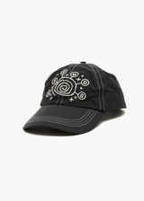 AFENDS Mens Cosmic Con - Six Panel Cap - Black - Afends mens cosmic con   six panel cap   black