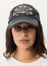 AFENDS Mens Cosmic Con - Six Panel Cap - Black - Afends mens cosmic con   six panel cap   black