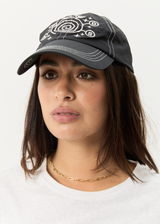AFENDS Mens Cosmic Con - Six Panel Cap - Black - Afends mens cosmic con   six panel cap   black
