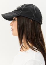 AFENDS Mens Cosmic Con - Six Panel Cap - Black - Afends mens cosmic con   six panel cap   black