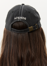 AFENDS Mens Cosmic Con - Six Panel Cap - Black - Afends mens cosmic con   six panel cap   black