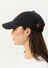 AFENDS Mens Webhead - Six Panel Cap - Black - Afends mens webhead   six panel cap   black