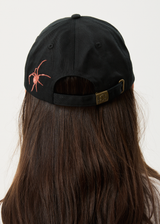 AFENDS Mens Webhead - Six Panel Cap - Black - Afends mens webhead   six panel cap   black