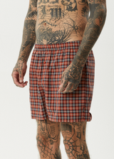 AFENDS Mens Wrecked - Boxer Short - Terra - Afends mens wrecked   boxer short   terra
