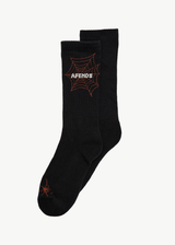 AFENDS Mens Art Two Pack - Socks Two Pack - Black - Afends mens art two pack   socks two pack   black