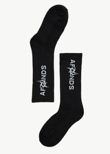AFENDS Mens Art Two Pack - Socks Two Pack - Black - Afends mens art two pack   socks two pack   black