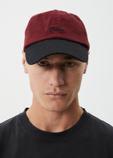 AFENDS Womens Disco - Panelled Cap - Burgundy - Afends womens disco   panelled cap   burgundy