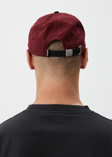 AFENDS Womens Disco - Panelled Cap - Burgundy - Afends womens disco   panelled cap   burgundy