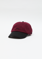 AFENDS Womens Disco - Panelled Cap - Burgundy - Afends womens disco   panelled cap   burgundy