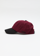 AFENDS Womens Disco - Panelled Cap - Burgundy - Afends womens disco   panelled cap   burgundy