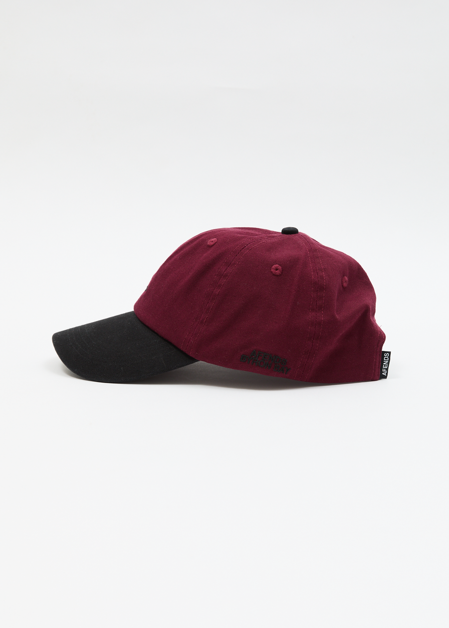 AFENDS Womens Disco - Panelled Cap - Burgundy