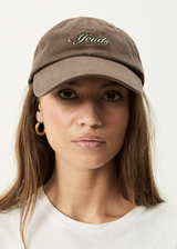AFENDS Womens Motion - Panelled Cap - Coffee - Afends womens motion   panelled cap   coffee