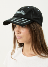 AFENDS Mens Mace - Six Panel Cap - Black - Afends mens mace   six panel cap   black