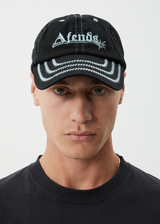 AFENDS Mens Mace - Six Panel Cap - Black - Afends mens mace   six panel cap   black
