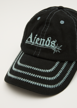 AFENDS Mens Mace - Six Panel Cap - Black - Afends mens mace   six panel cap   black