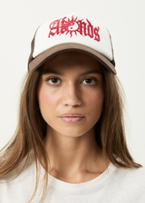 AFENDS Mens Sun Bite - Trucker Cap - Coffee - Afends mens sun bite   trucker cap   coffee