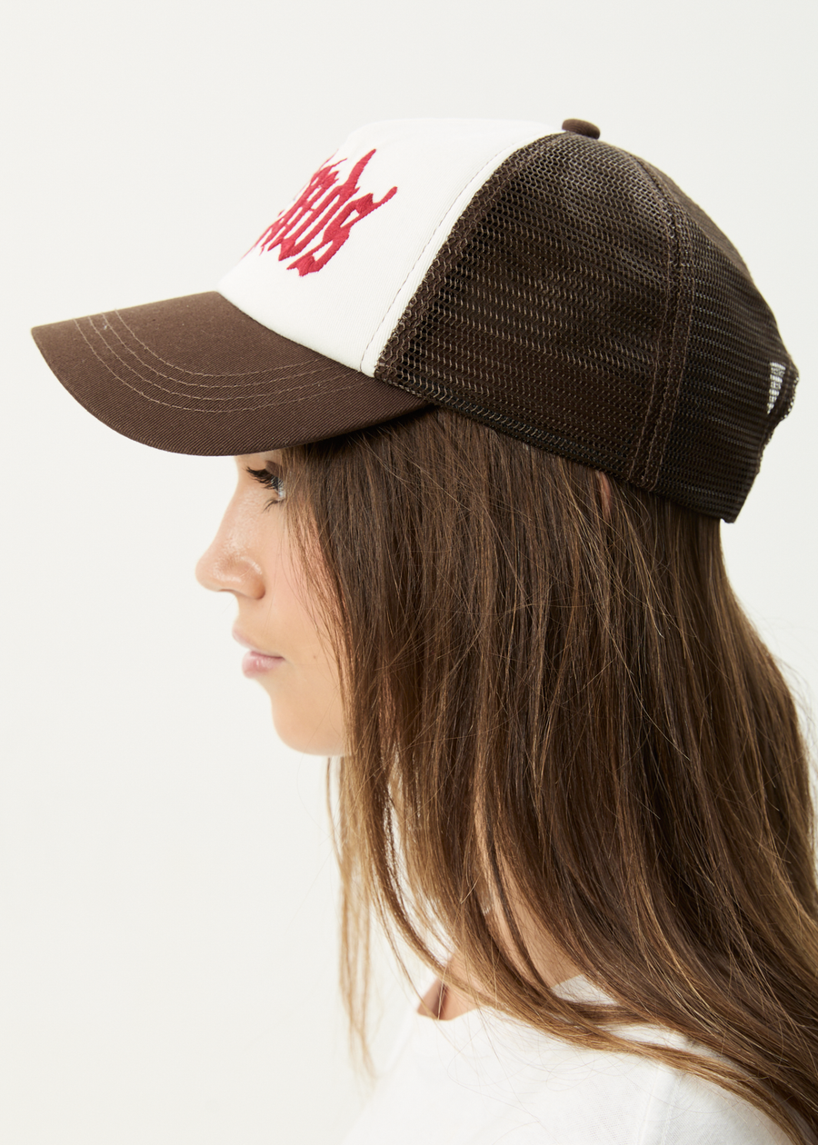 AFENDS Mens Sun Bite - Trucker Cap - Coffee
