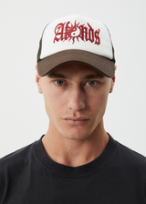 AFENDS Mens Sun Bite - Trucker Cap - Coffee - Afends mens sun bite   trucker cap   coffee