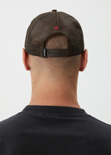 AFENDS Mens Sun Bite - Trucker Cap - Coffee - Afends mens sun bite   trucker cap   coffee