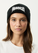 AFENDS Mens Mental - Beanie - Black - Afends mens mental   beanie   black