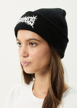 AFENDS Mens Mental - Beanie - Black - Afends mens mental   beanie   black