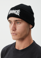 AFENDS Mens Mental - Beanie - Black - Afends mens mental   beanie   black