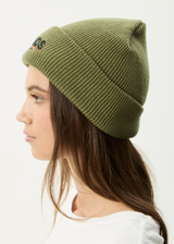 AFENDS Mens Wired - Beanie - Oil Green - Afends mens wired   beanie   oil green