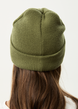AFENDS Mens Wired - Beanie - Oil Green - Afends mens wired   beanie   oil green