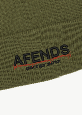 AFENDS Mens Wired - Beanie - Oil Green - Afends mens wired   beanie   oil green