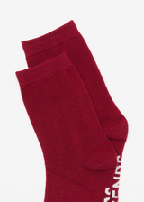 AFENDS Womens Base - Socks Two Pack - Burgundy - Afends womens base   socks two pack   burgundy