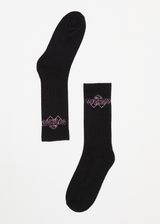 AFENDS Mens Mind Blow - Socks One Pack - Black - Afends mens mind blow   socks one pack   black