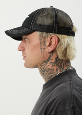 AFENDS Mens Spiked - Six Panel Cap - Black - Afends mens spiked   six panel cap   black