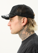 AFENDS Mens My Tribe - Trucker Cap - Black - Afends mens my tribe   trucker cap   black